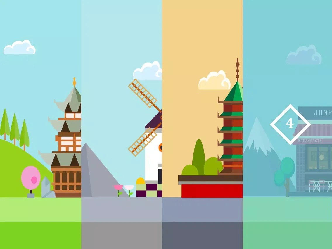 Jumpy Hero - Endless Retro Adventure and Running Hopper iPad  Screenshots