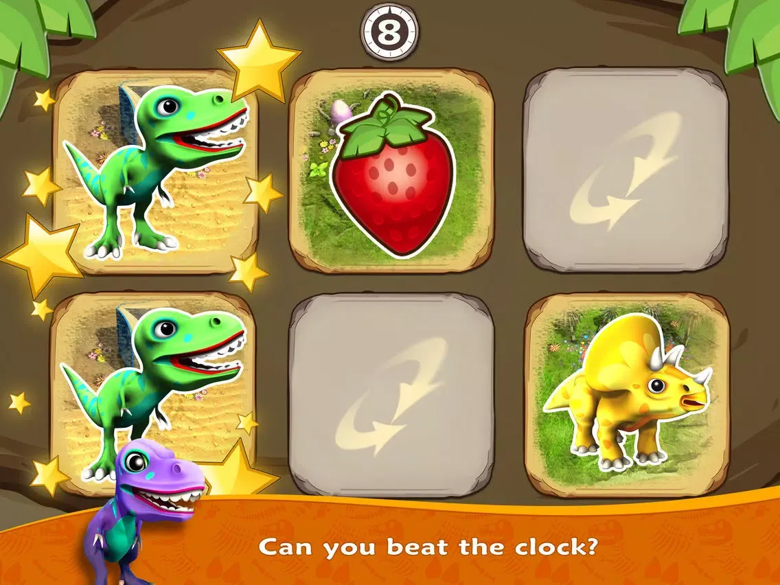 ภาพหน้าจอของ Dino Flip – dinosaur match fun iPad 