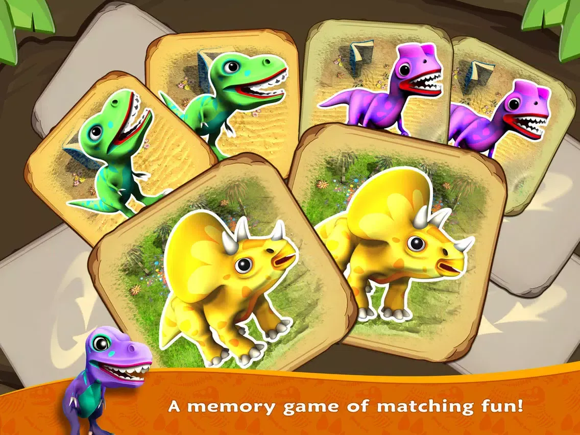 ภาพหน้าจอของ Dino Flip – dinosaur match fun iPad 
