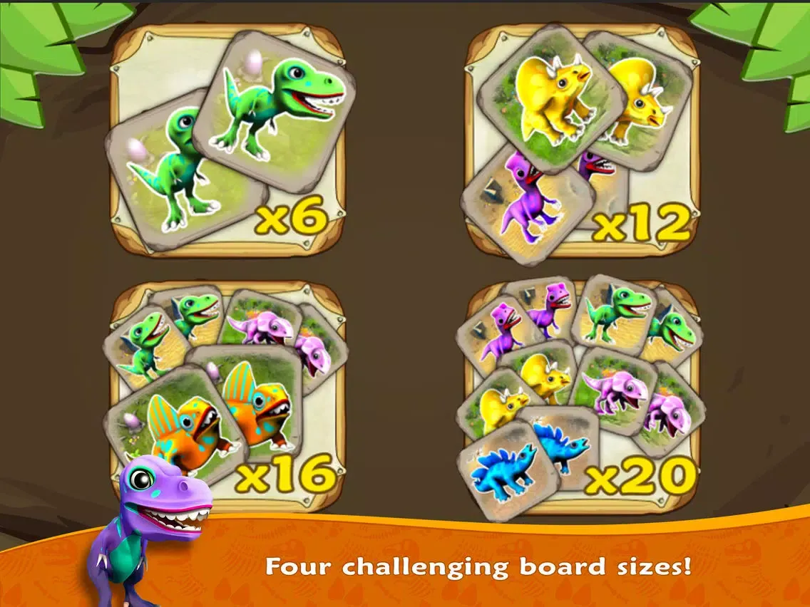 ภาพหน้าจอของ Dino Flip – dinosaur match fun iPad 