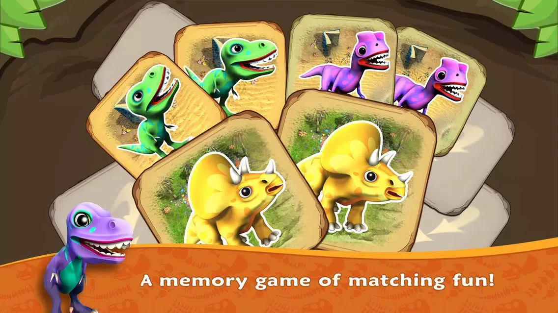 ภาพหน้าจอของ Dino Flip – dinosaur match fun
