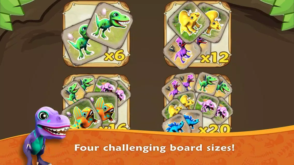 ภาพหน้าจอของ Dino Flip – dinosaur match fun