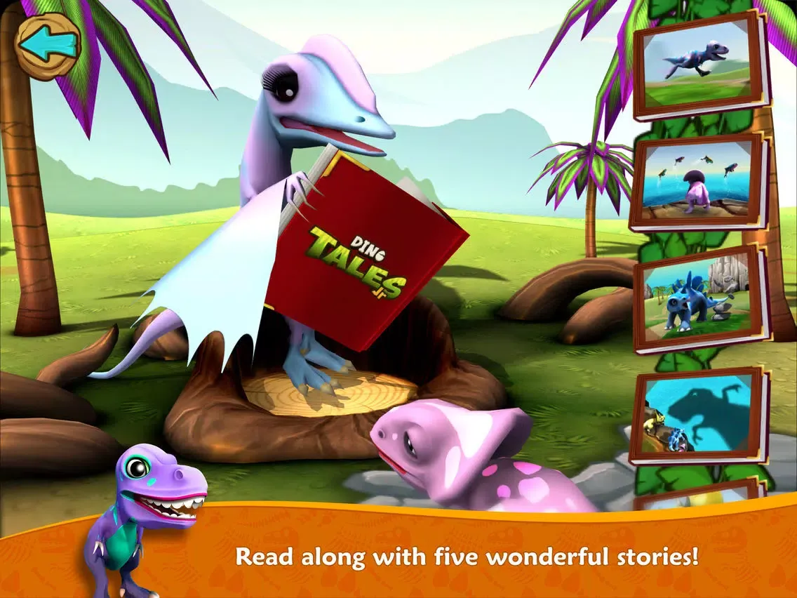 ภาพหน้าจอของ Dino Tales Jr – storytelling for young minds iPad 
