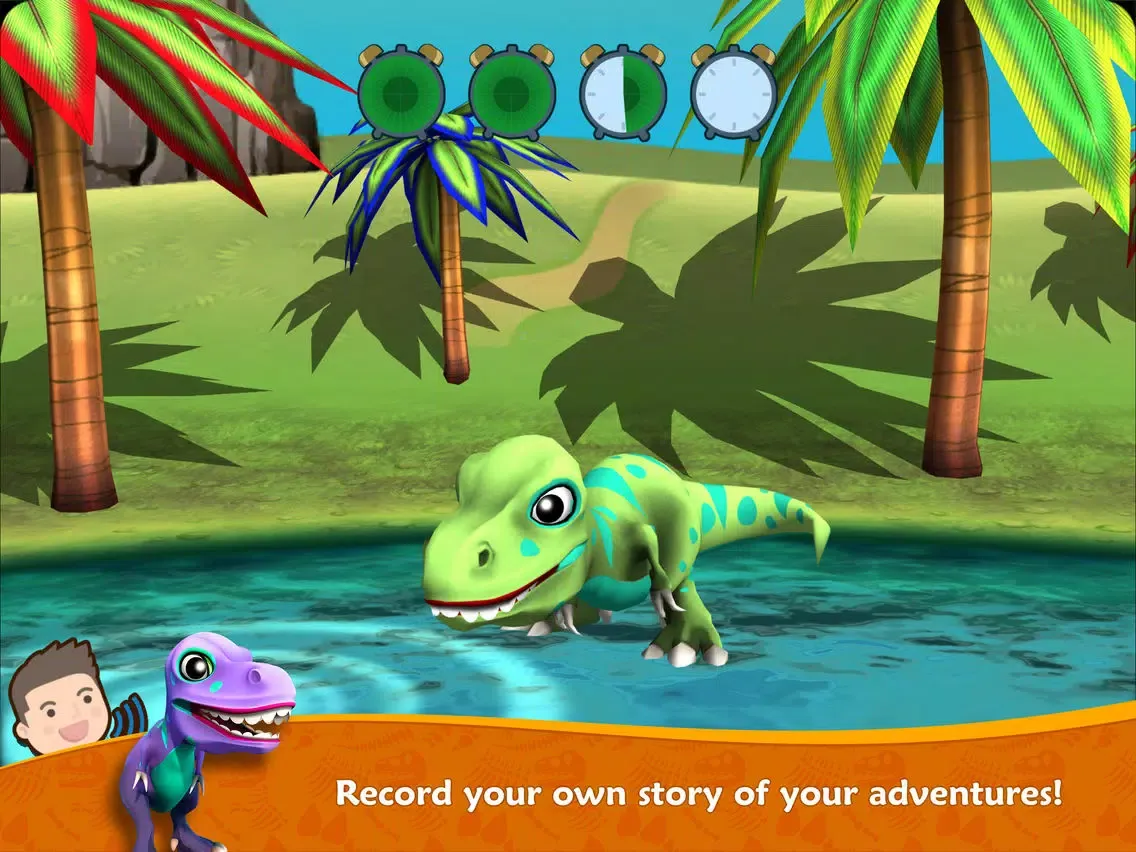 ภาพหน้าจอของ Dino Tales Jr – storytelling for young minds iPad 