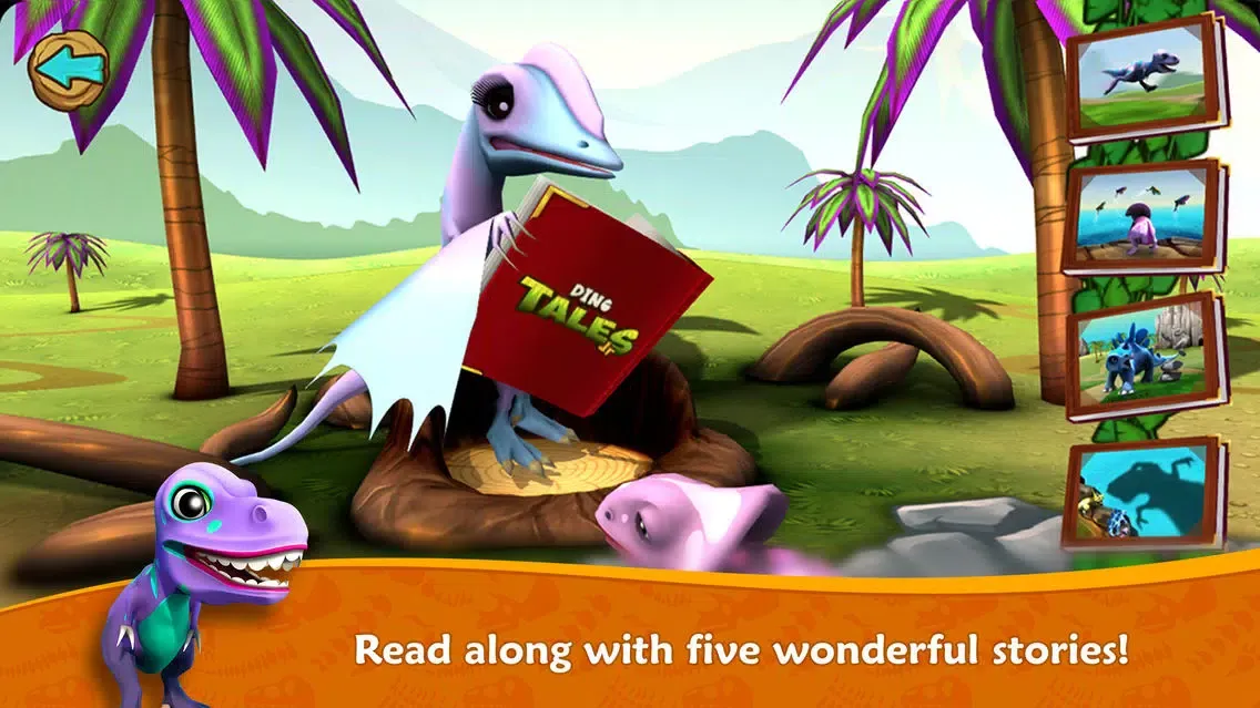 ภาพหน้าจอของ Dino Tales Jr – storytelling for young minds