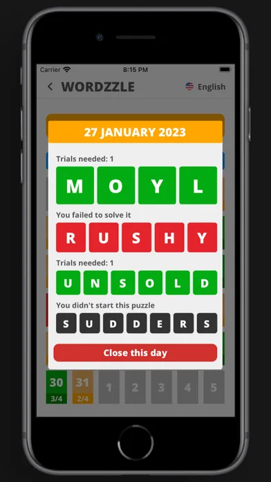 Wordzzle: The Word Puzzle Game স্ক্রিনশট