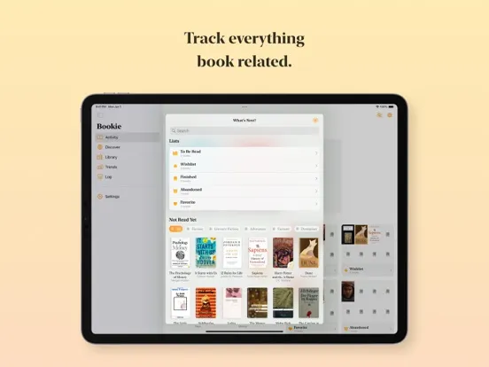 Bookie - Reading Tracker iPad  স্ক্রিনশট