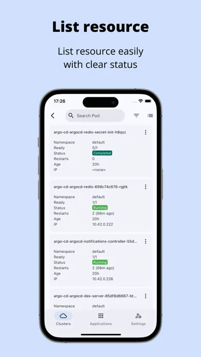 Kubeterm - Kubernetes client应用截图