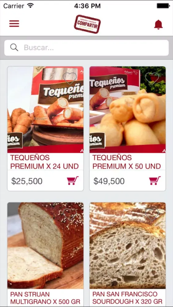 Captures d'écran de TIENDA COMPARTIR