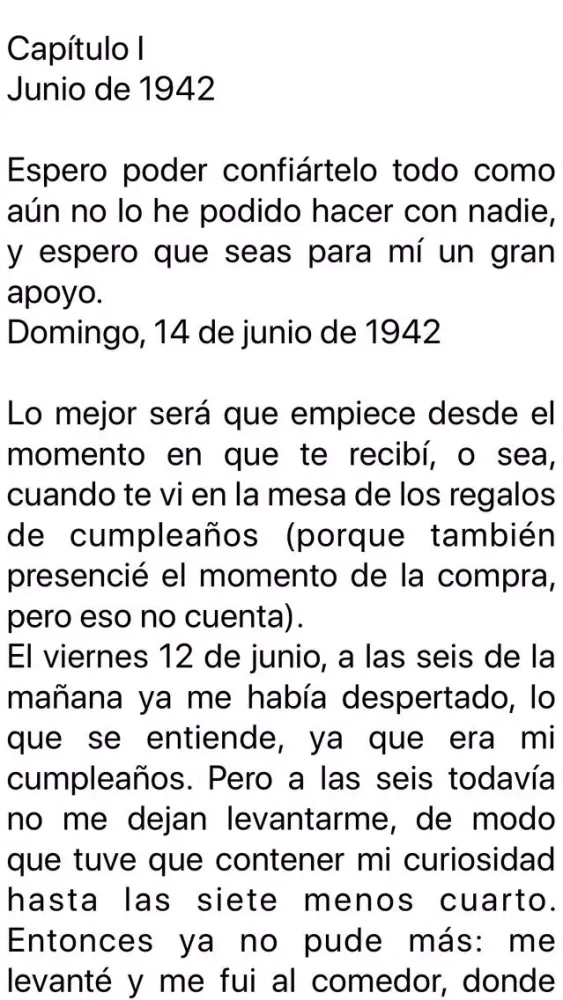 El diario de Ana Frank 스크린샷