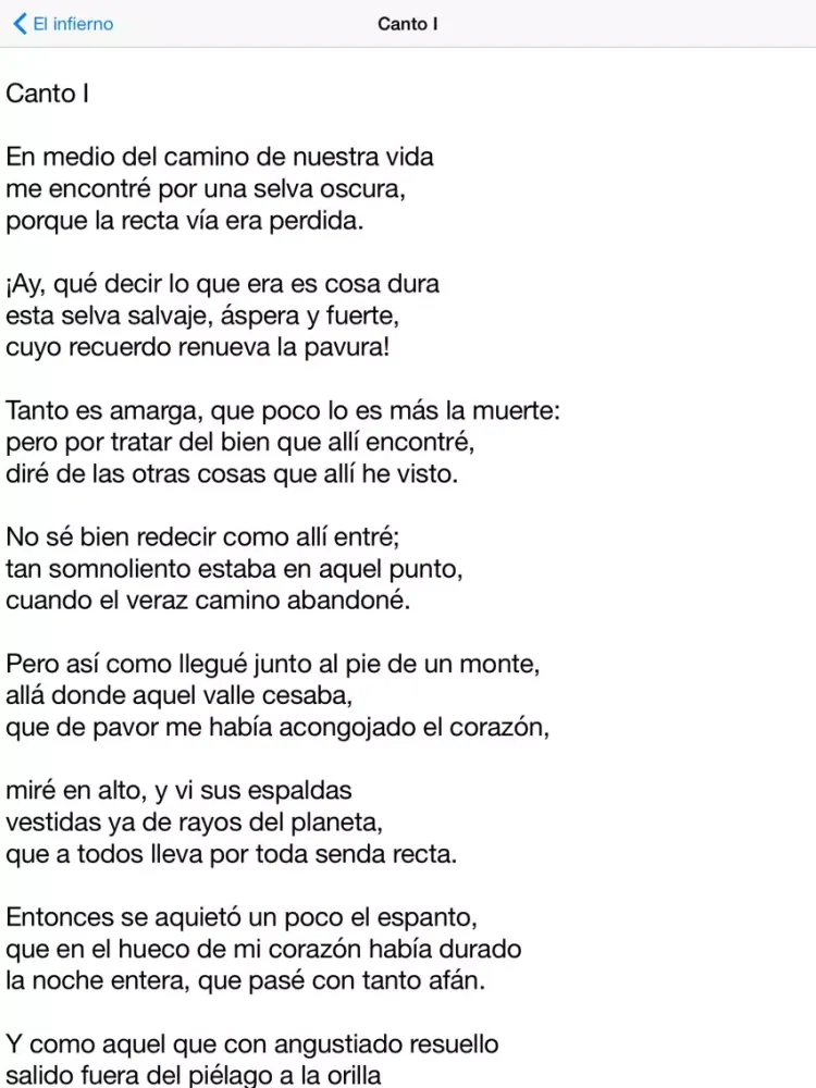 Captures d'écran de La Divina Comedia iPad 