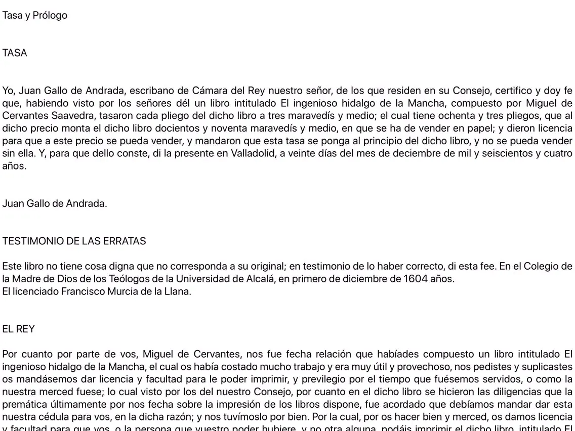 Don Quijote de la Mancha iPad  স্ক্রিনশট