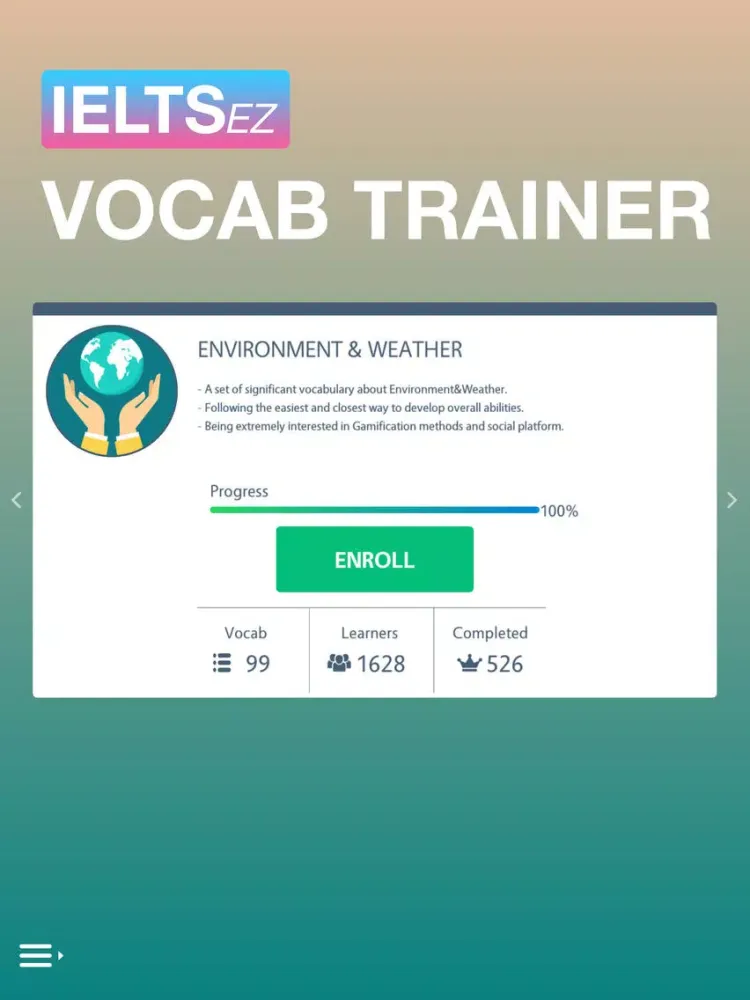 Zrzuty ekranu IELTS Vocab Trainer - IELTSez iPad 