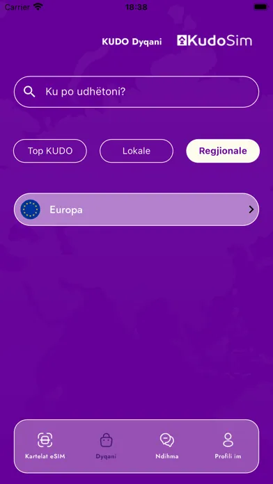 Capturas de pantalla de Kudo eSIM