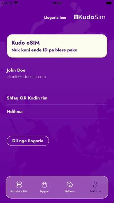 Capturas de pantalla de Kudo eSIM