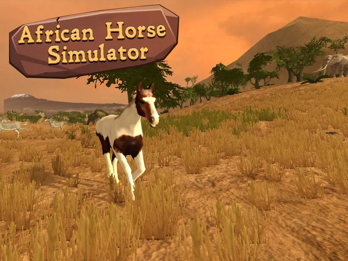Wild African Horse: Animal Simulator 2017 iPad  Screenshots