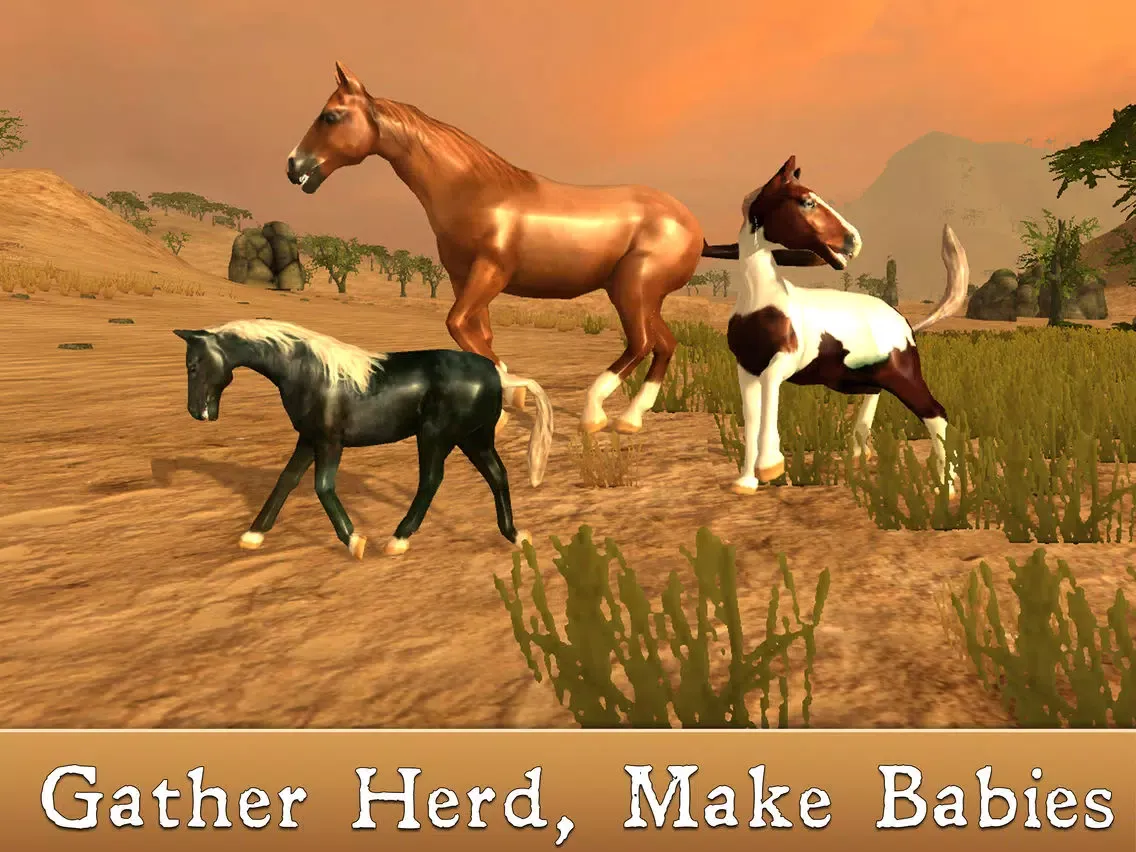 Wild African Horse: Animal Simulator 2017 iPad  Screenshots