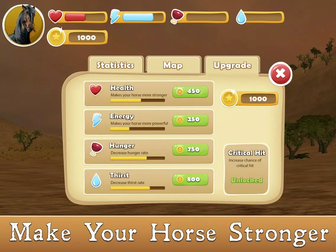 Wild African Horse: Animal Simulator 2017 iPad  Screenshots