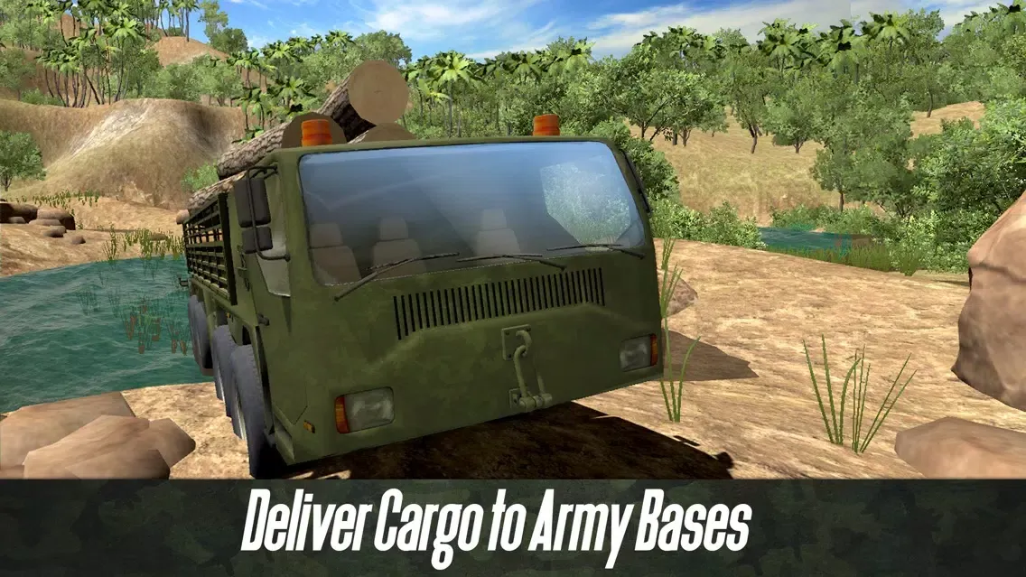Tangkapan skrin Army Truck Offroad Simulator 3D Full - Drive military truck!