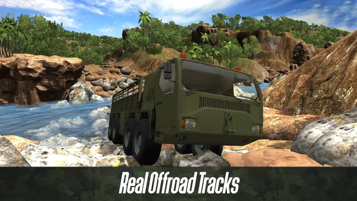 Tangkapan skrin Army Truck Offroad Simulator 3D Full - Drive military truck!
