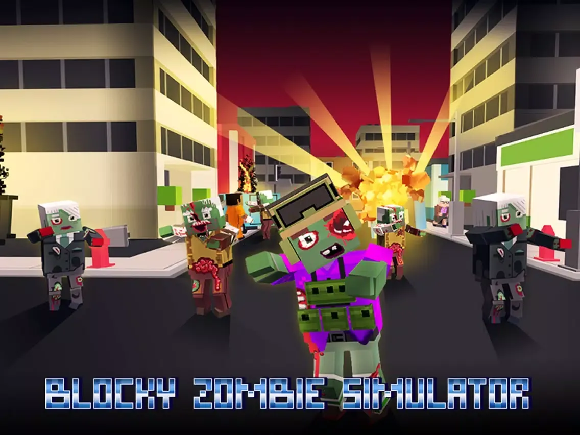 Capturas de pantalla de Blocky Zombie Simulator iPad 