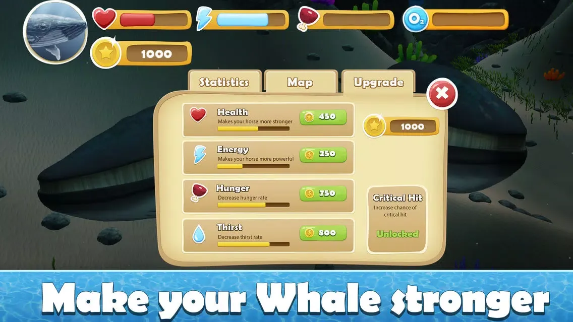 صور Big Blue Whale Survival 3D Full - Try whale simulator, be ocean animal!