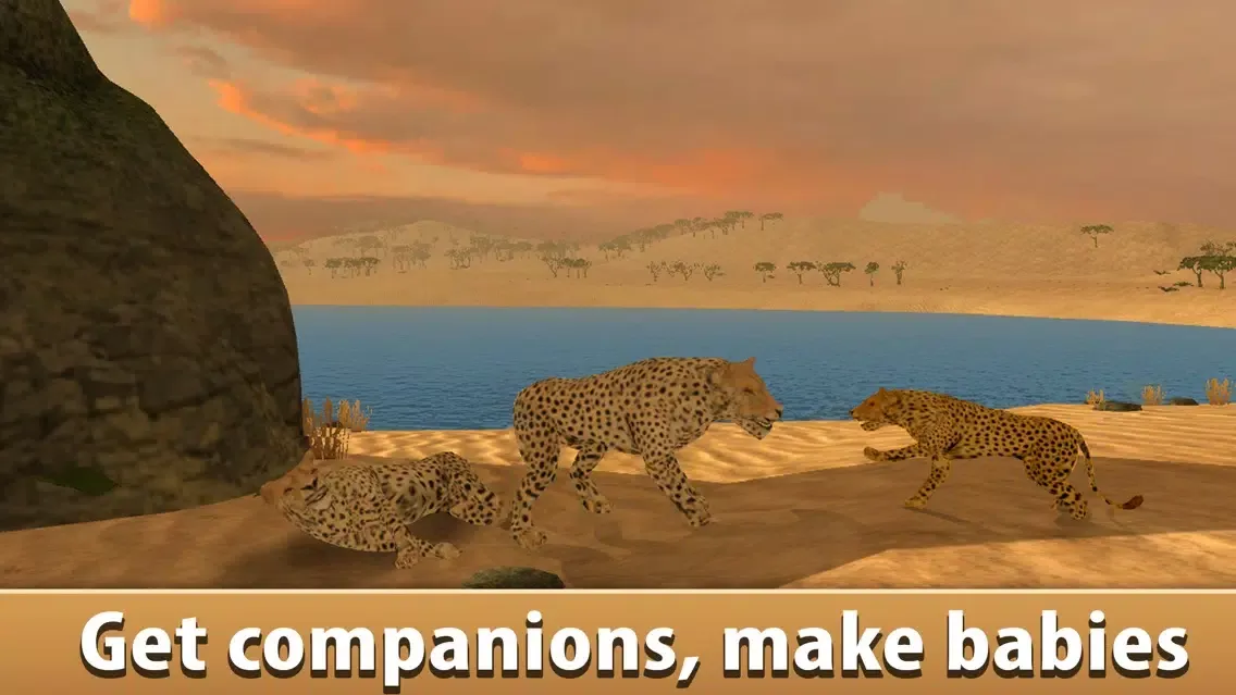 African Cheetah: Wild Animal Simulator 3D স্ক্রিনশট