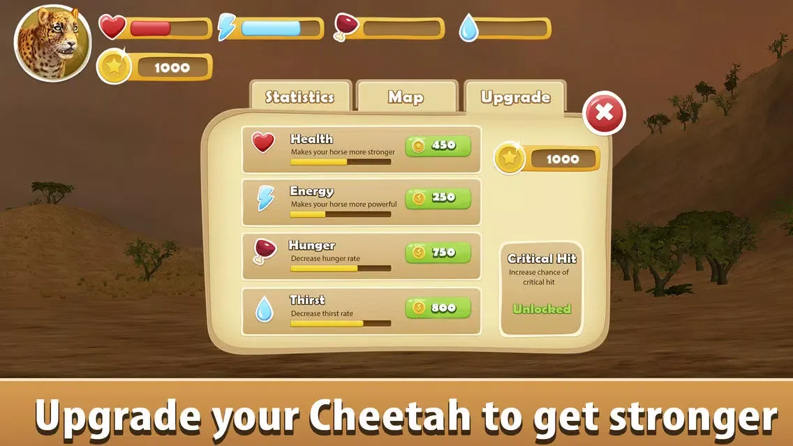 African Cheetah: Wild Animal Simulator 3D স্ক্রিনশট