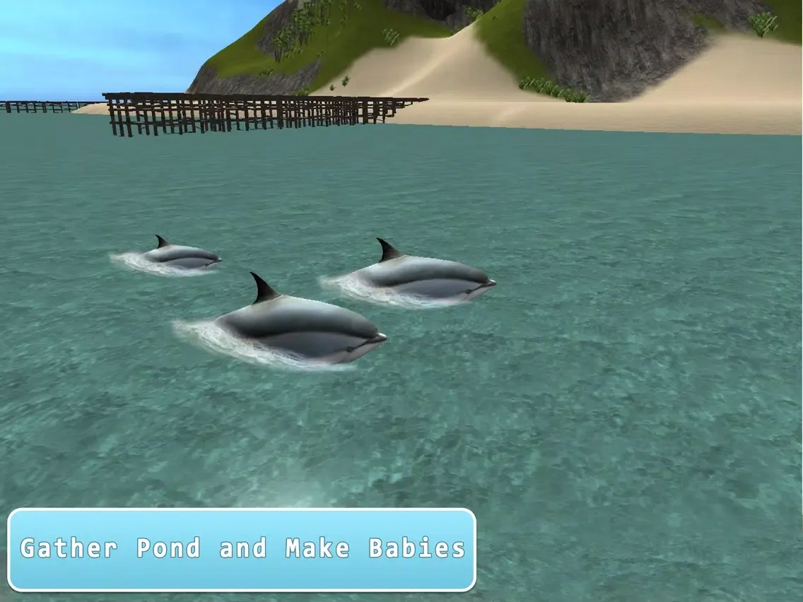Tangkapan skrin Sea Dolphin Simulator 3D Full iPad 