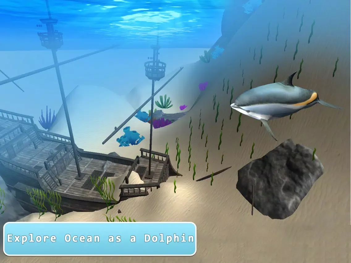 Tangkapan skrin Sea Dolphin Simulator 3D Full iPad 