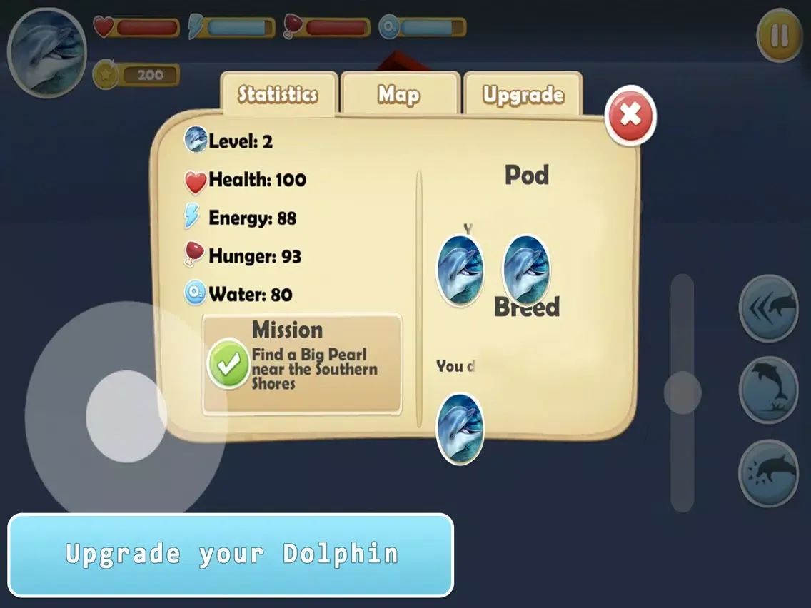 Tangkapan skrin Sea Dolphin Simulator 3D Full iPad 