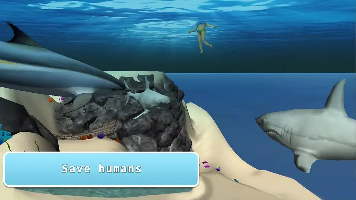Tangkapan skrin Sea Dolphin Simulator 3D Full
