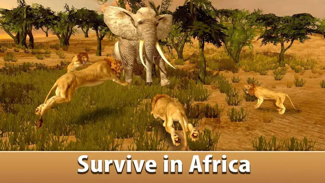 ภาพหน้าจอของ Big Elephant Simulator: Wild African Animal 3D Full