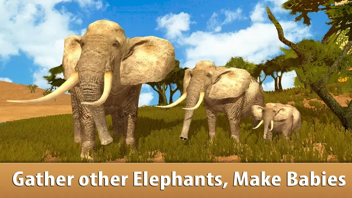 ภาพหน้าจอของ Big Elephant Simulator: Wild African Animal 3D Full