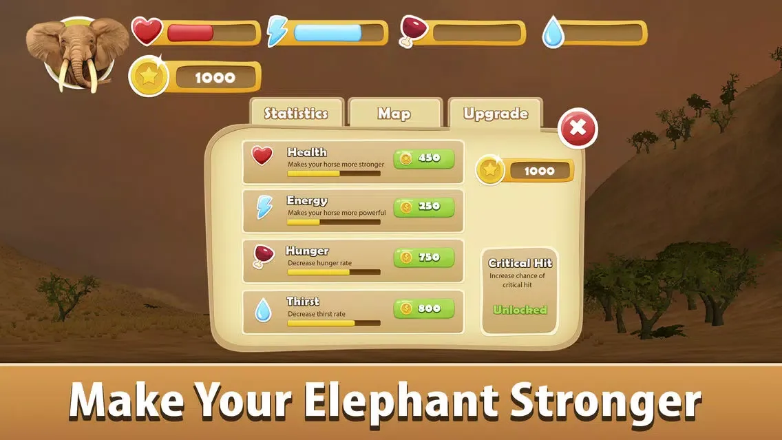 ภาพหน้าจอของ Big Elephant Simulator: Wild African Animal 3D Full