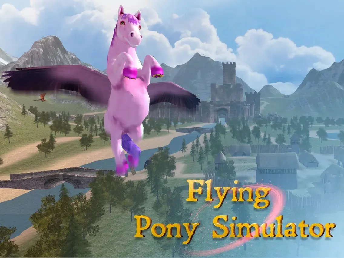 Flying Pony: Small Horse Simulator 3D iPad 应用截图