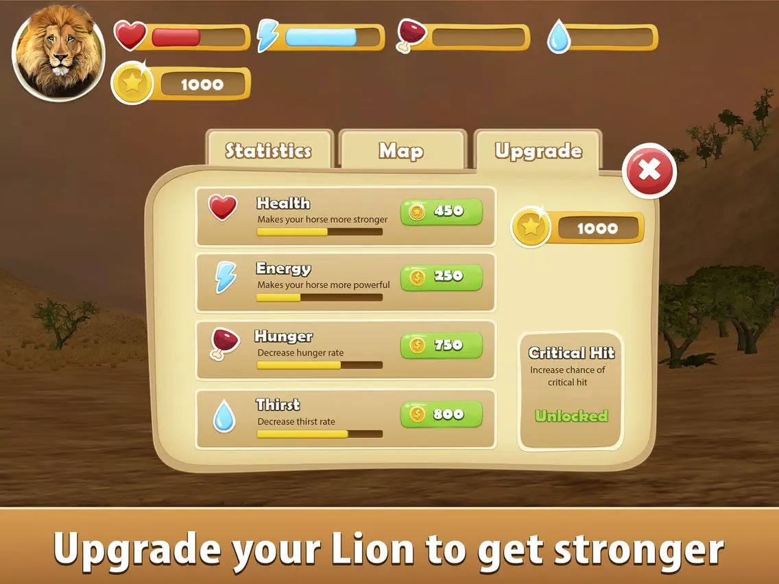 Lion Simulator: Wild African Animal iPad  Screenshots