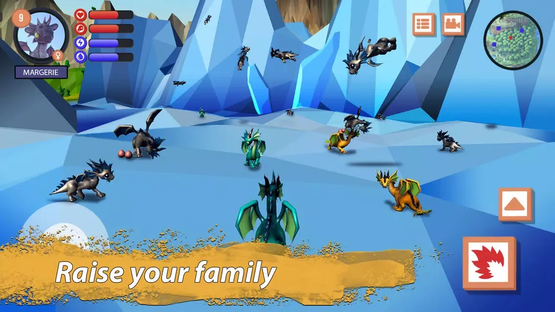 ภาพหน้าจอของ Dragon Family Simulator Full