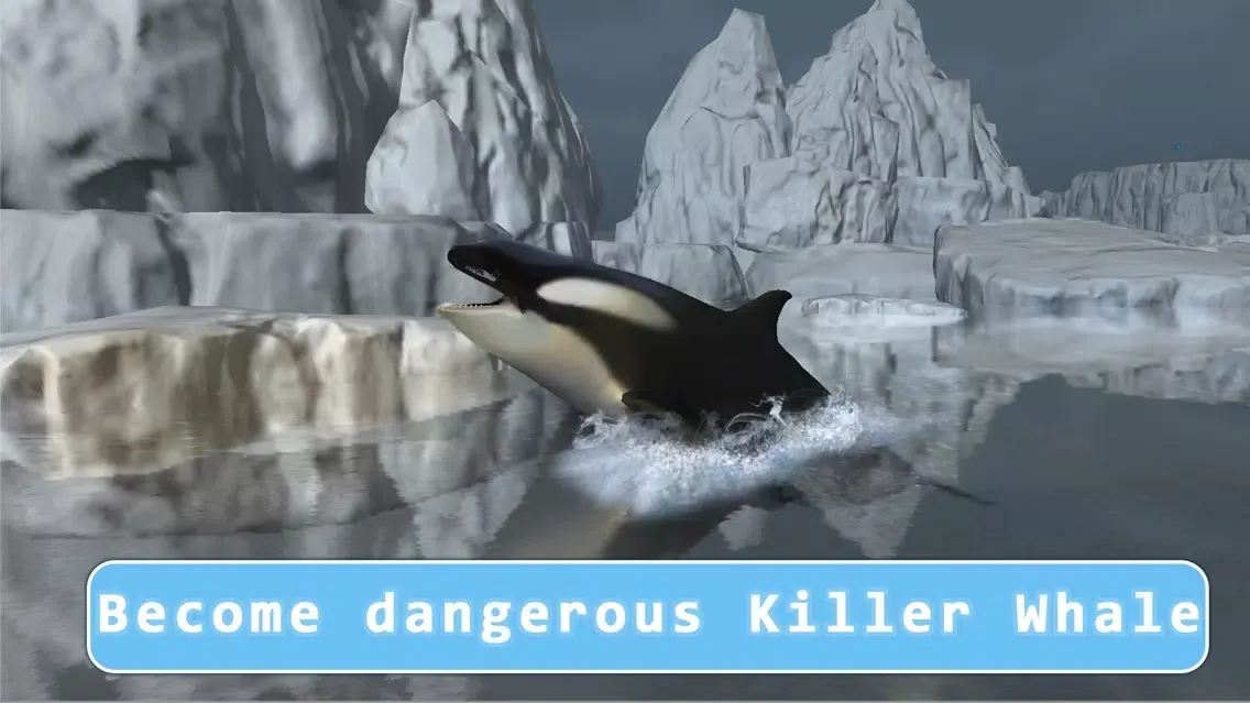 Orca Killer Whale Survival Simulator 3D Full - Play as orca, big ocean predator! سکرین شاٹس