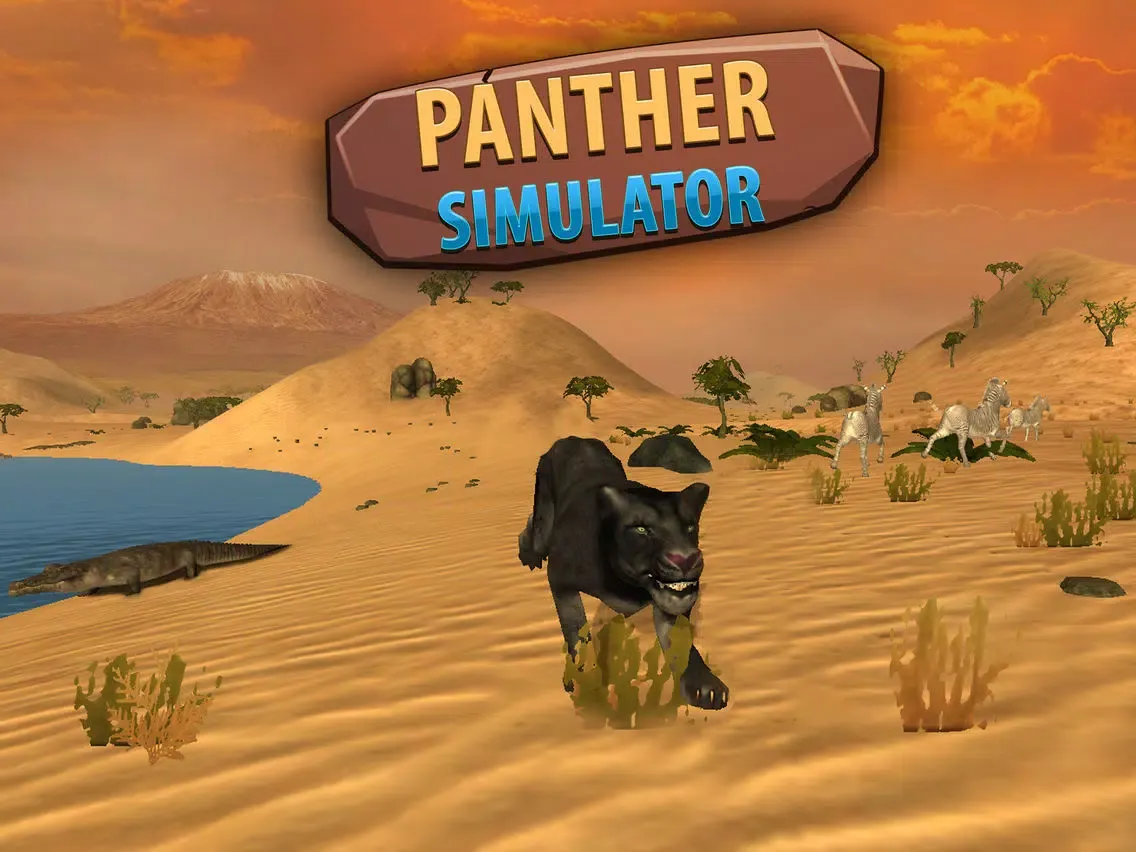 Black Wild Panther Simulator 3D Full - Be a wild cat in animal simulator! iPad 應用截圖