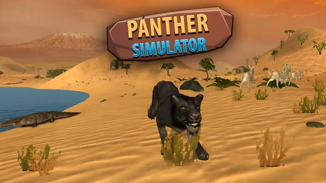 Black Wild Panther Simulator 3D Full - Be a wild cat in animal simulator!應用截圖