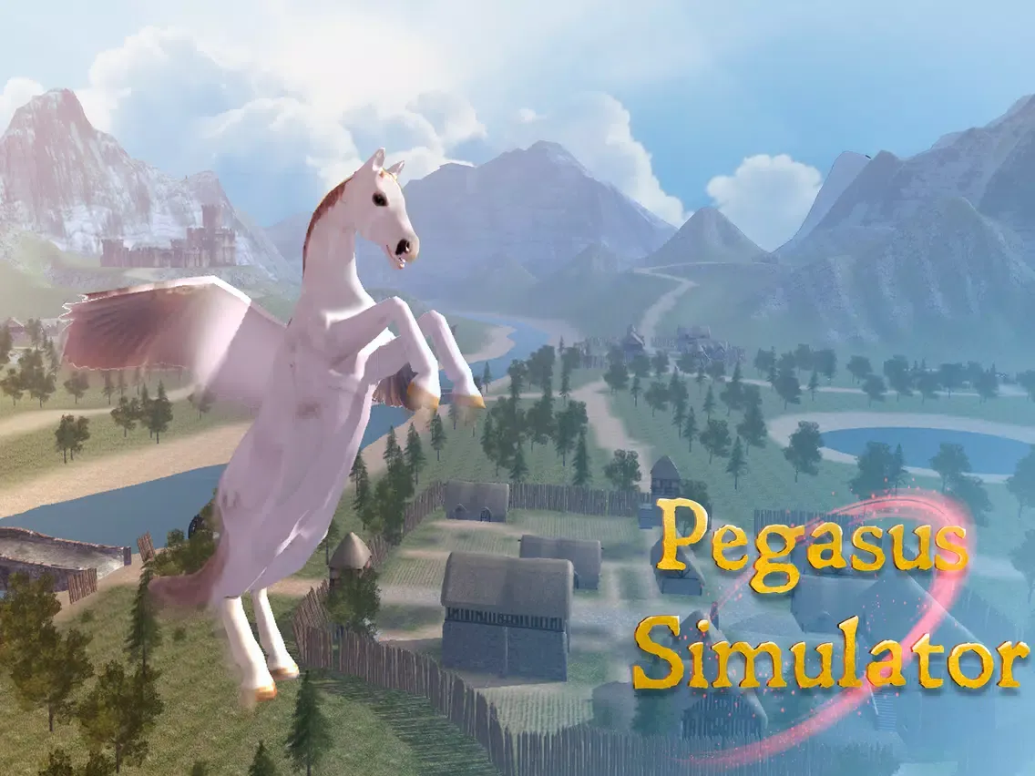 Capturas de tela do Flying Pegasus: Magic Horse Simulator 3D Full iPad 