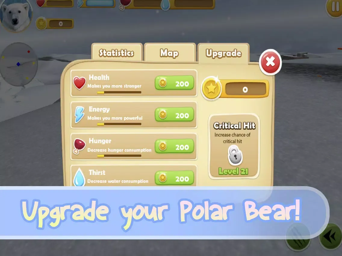 Zrzuty ekranu Wild White Polar Bear Simulator Full iPad 