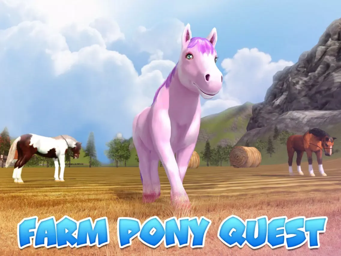 Capturas de tela do Farm Pony Simulator: Animal Quest 3D Full iPad 