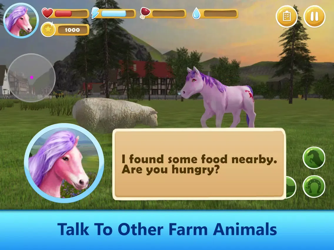 Capturas de tela do Farm Pony Simulator: Animal Quest 3D Full iPad 