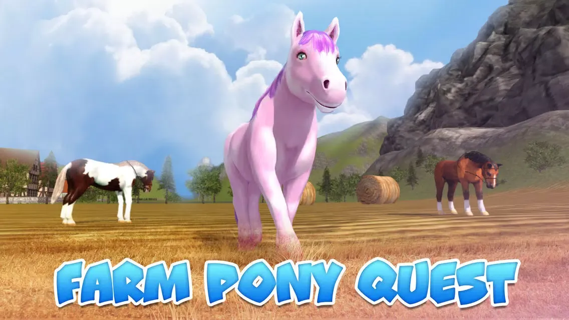 Capturas de tela do Farm Pony Simulator: Animal Quest 3D Full