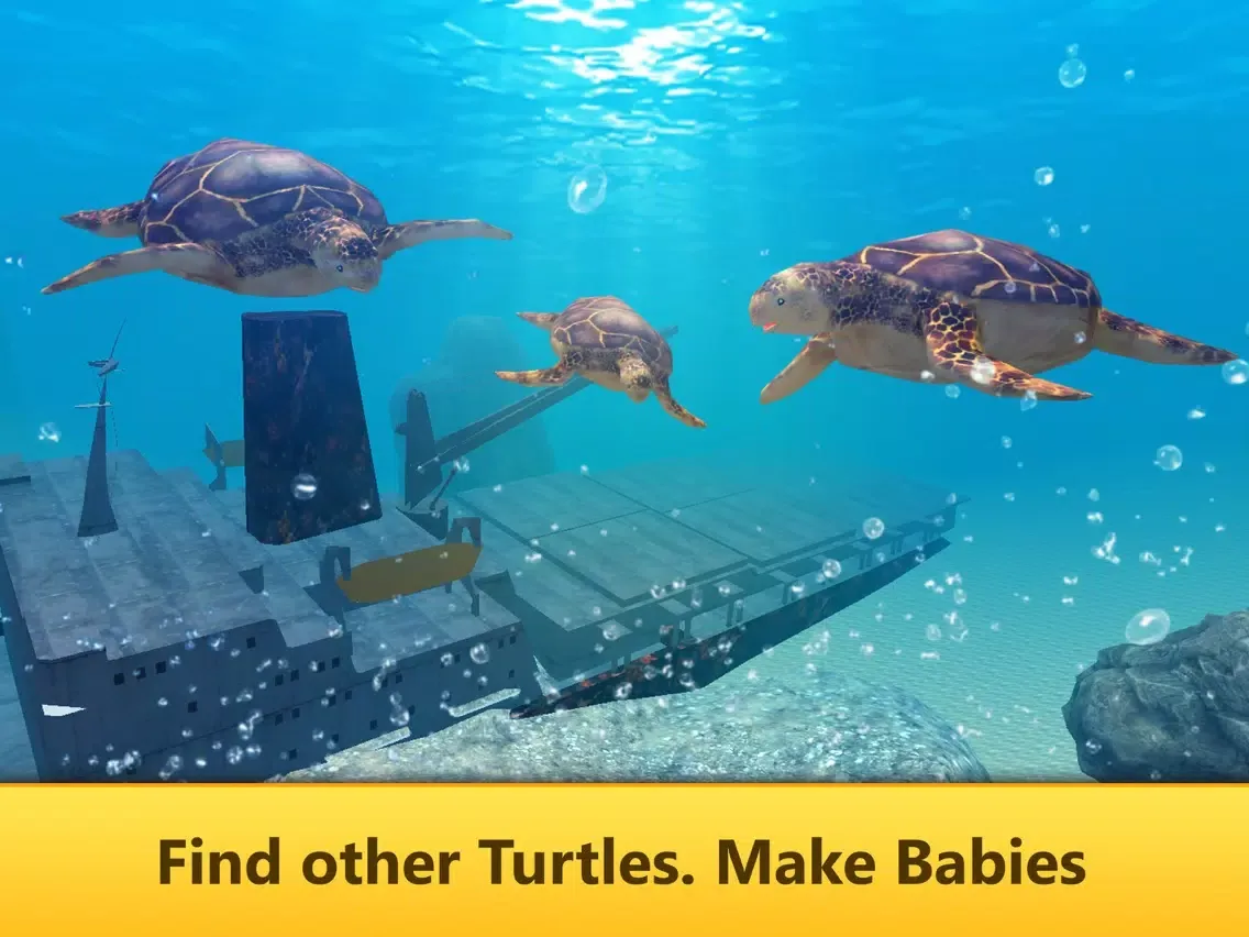 Ocean Turtle Simulator: Animal Quest 3D iPad  স্ক্রিনশট