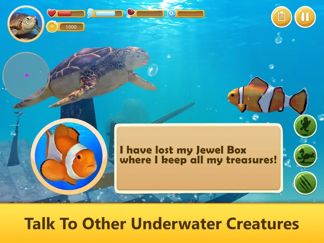 Ocean Turtle Simulator: Animal Quest 3D iPad  স্ক্রিনশট