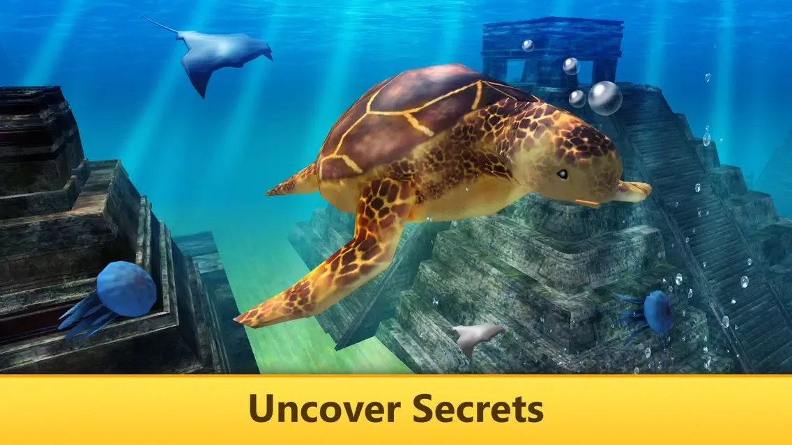 Ocean Turtle Simulator: Animal Quest 3D স্ক্রিনশট