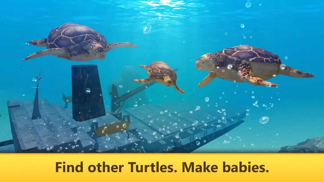 Ocean Turtle Simulator: Animal Quest 3D স্ক্রিনশট